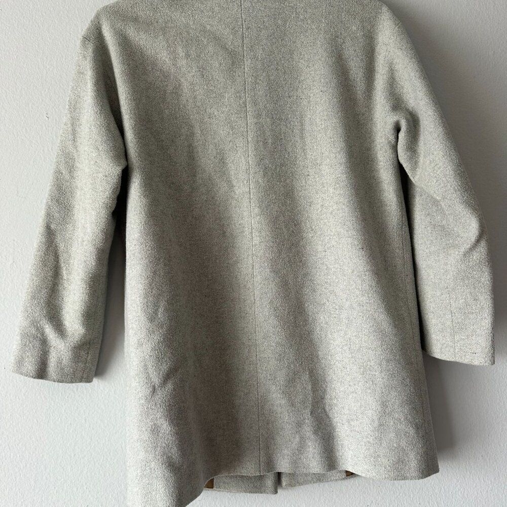 Marvin Browne Spitalfields Women’s Wool Coat Made in England Size S Gray - Picture 9 of 11